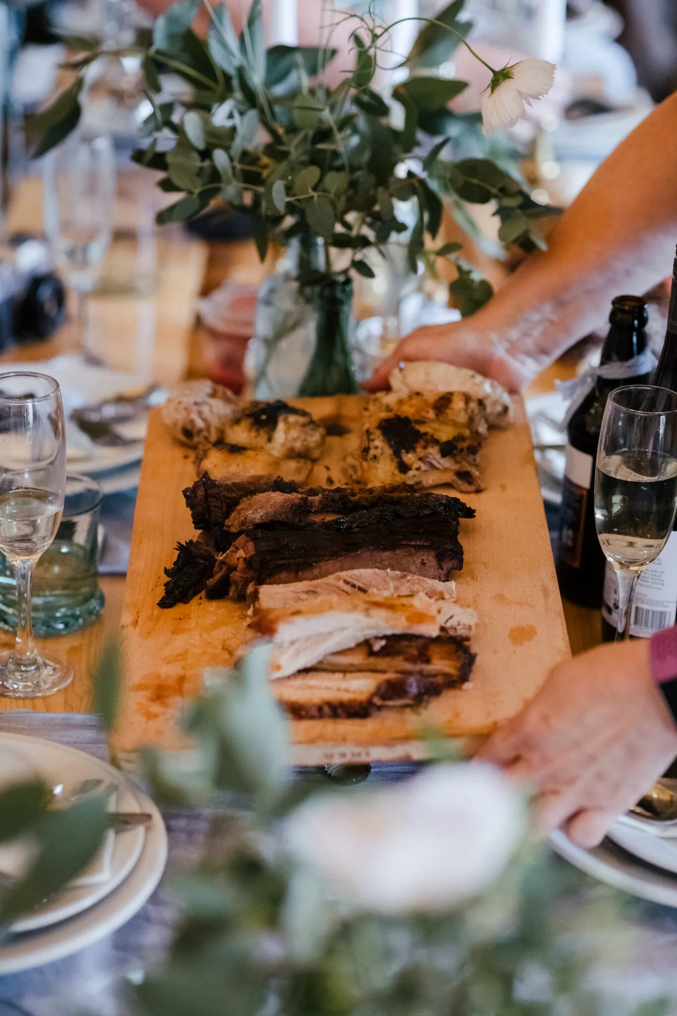 BBQ sharing board at a Wetherby wedding, catering by Harrogate Food and Drink Co